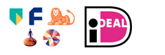 Betaal met iDEAL via onder meer ABN AMRO, Friesland Bank, ING, Rabobank en SNS Bank.