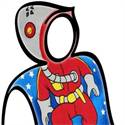 Kinderponcho Spaceman
