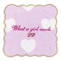 Zakdoekje Little Diva What girl needs (set van 2)