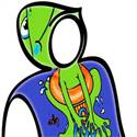 Kinderponcho Kikker