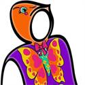 Kinderponcho Vlinder