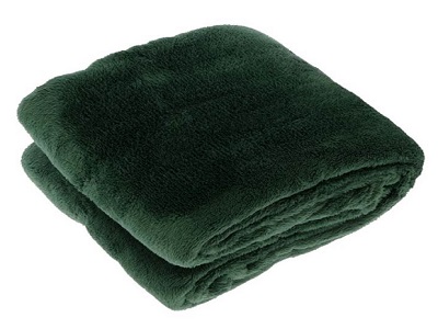 Donkergroen plaid